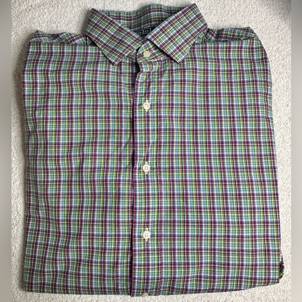 Polo Ralph Lauren Men's Custom Fit Plaid Shirt